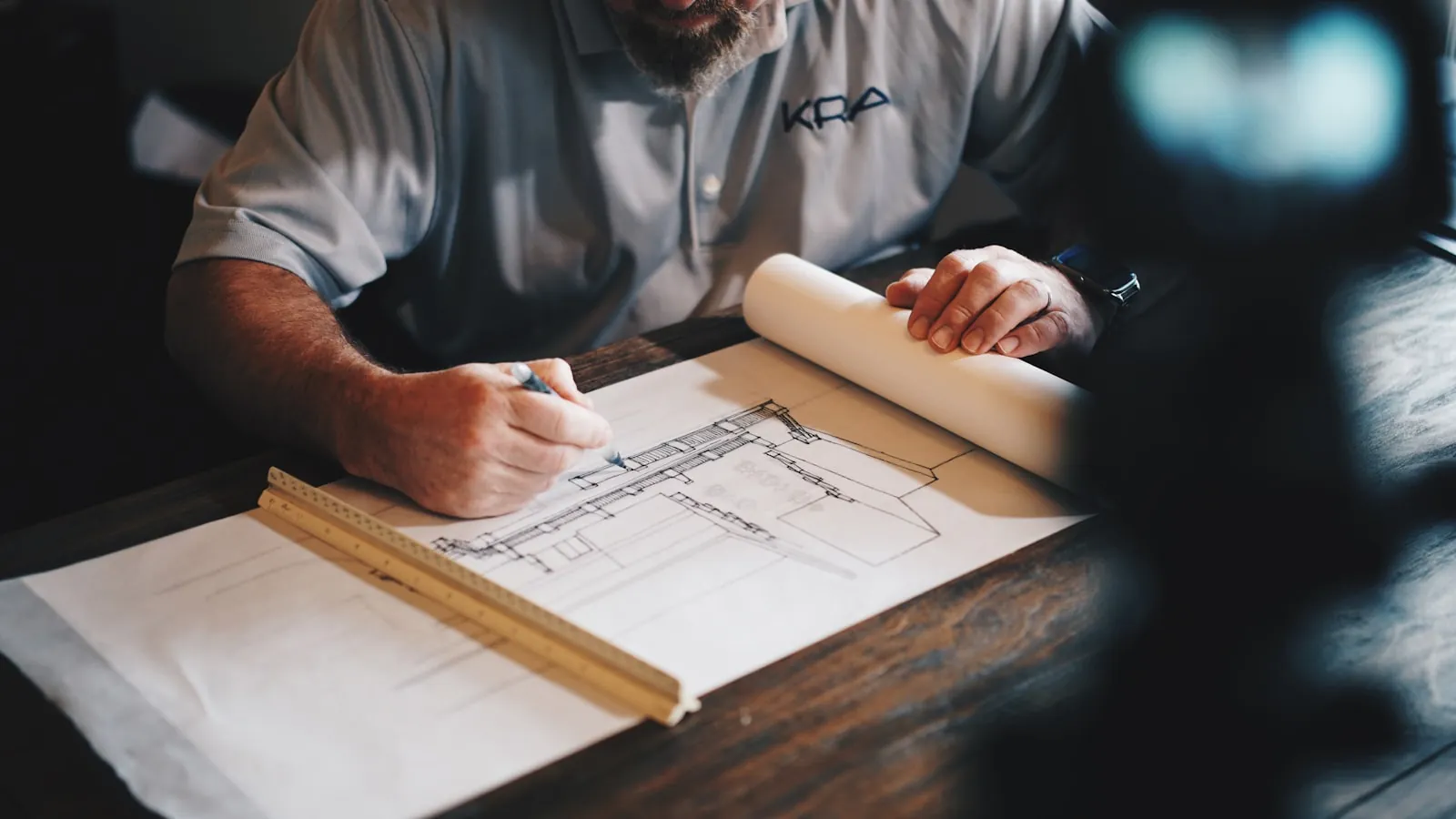 Designer working on a complex BIM model
